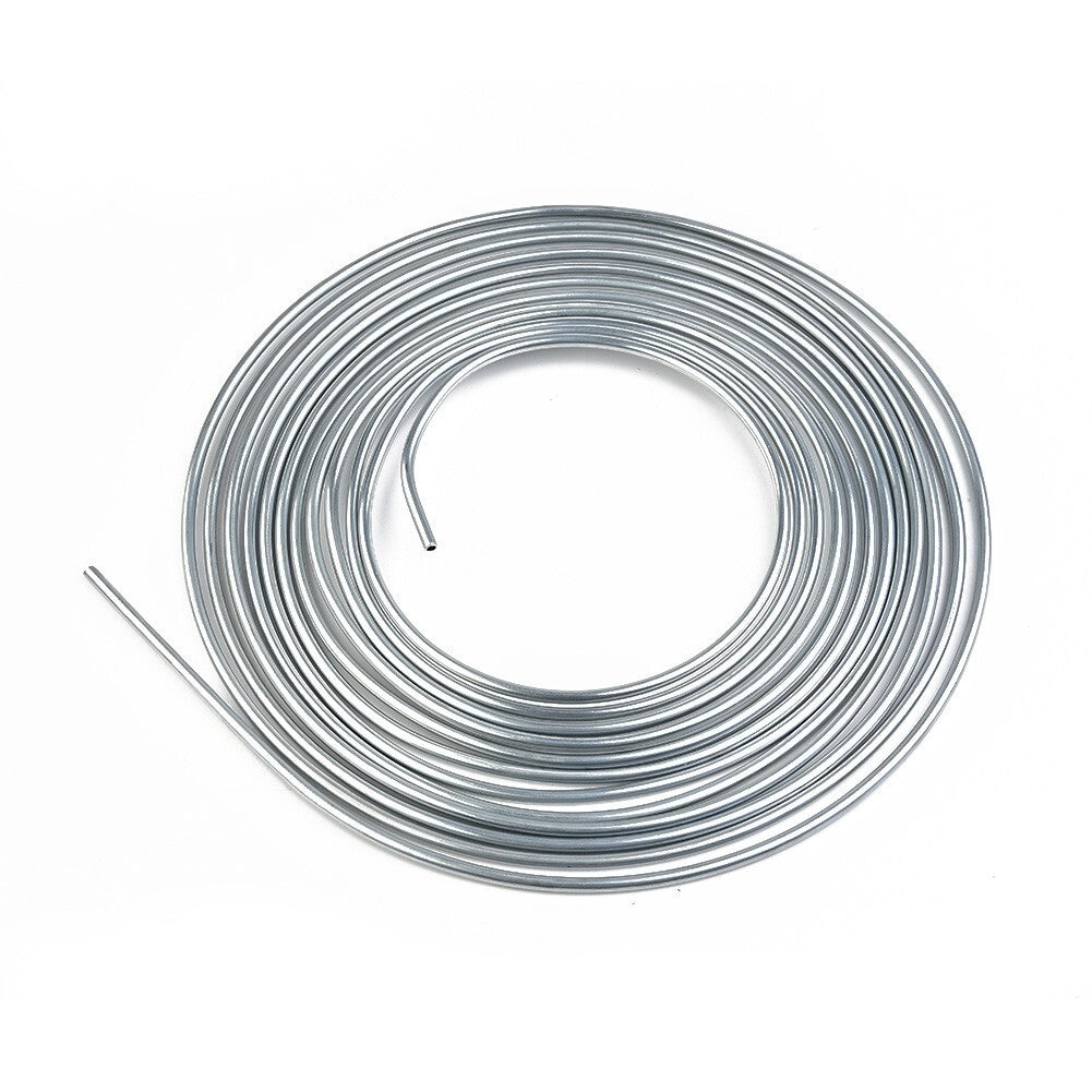 Silver Steel Nickel Kunifer Brake Line Pipe 25ft Roll 3/16'' Metric Fitting UK