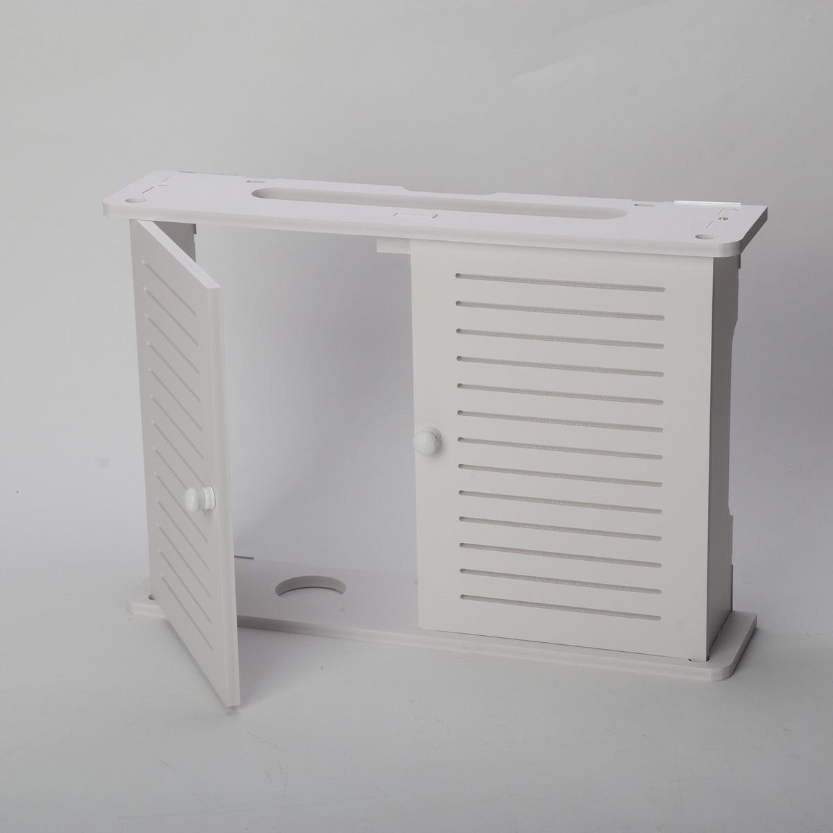 Wifi Router Shelf Storage Box Wall Mounted Cable Wire Hanging Bracket TV CD Box