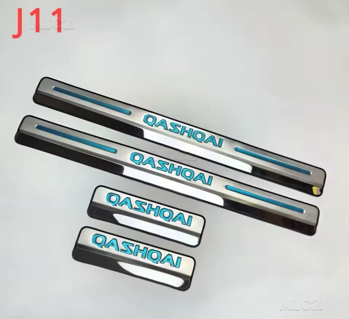 For Nissan Qashqai Door Entry Guards 4PCS Stainless Chrome Sill Protectors
