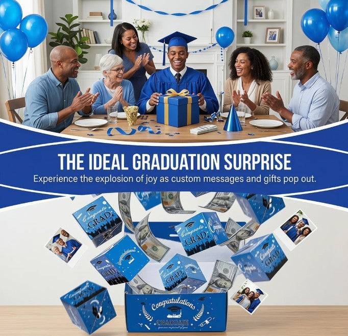Surprise Pop Up Gift Box Money Graduation-2026 Graduation Surprise Pop-Up Box