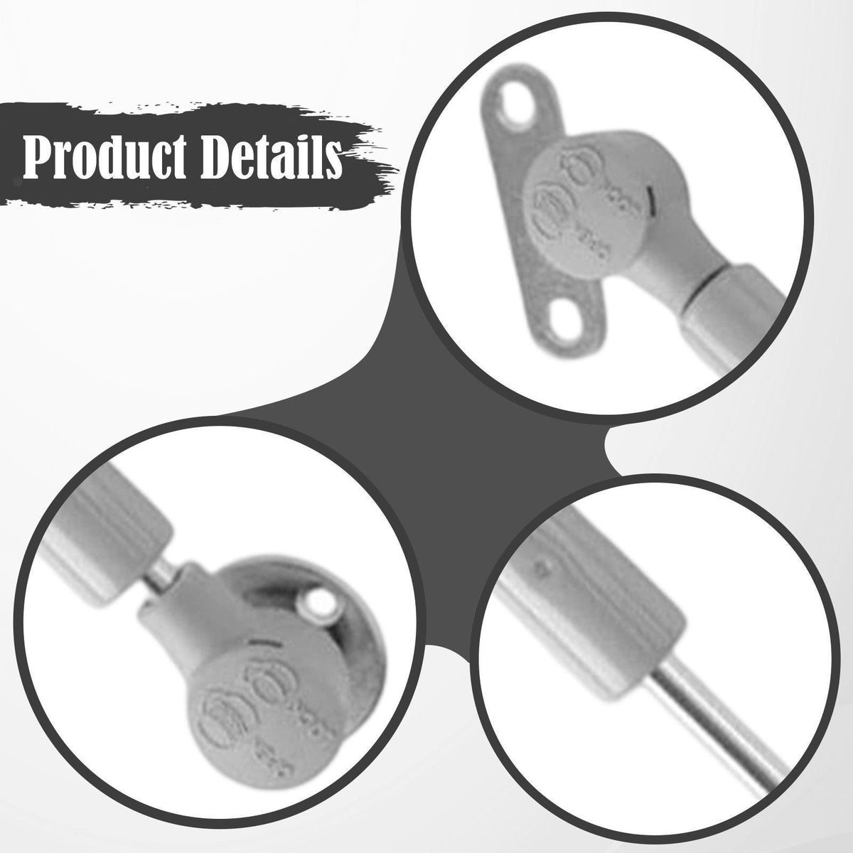 Toy Box Hinges Soft Close Wooden Box Lid Stay Gas Strut Spring Hinges 2Pcs