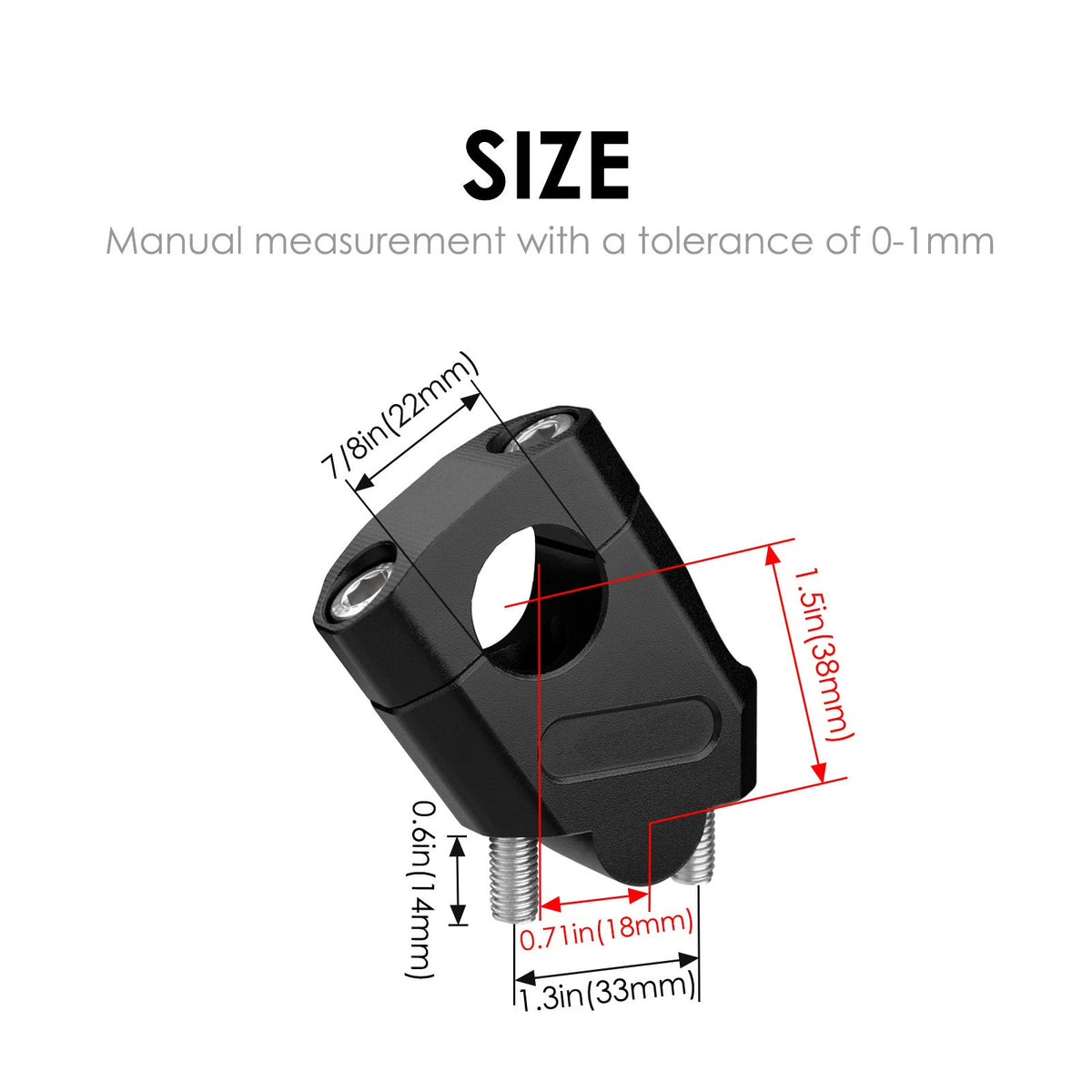 Adjustable Motorcycle Handlebar Risers Comfort Control Upgrade for Road Bikes