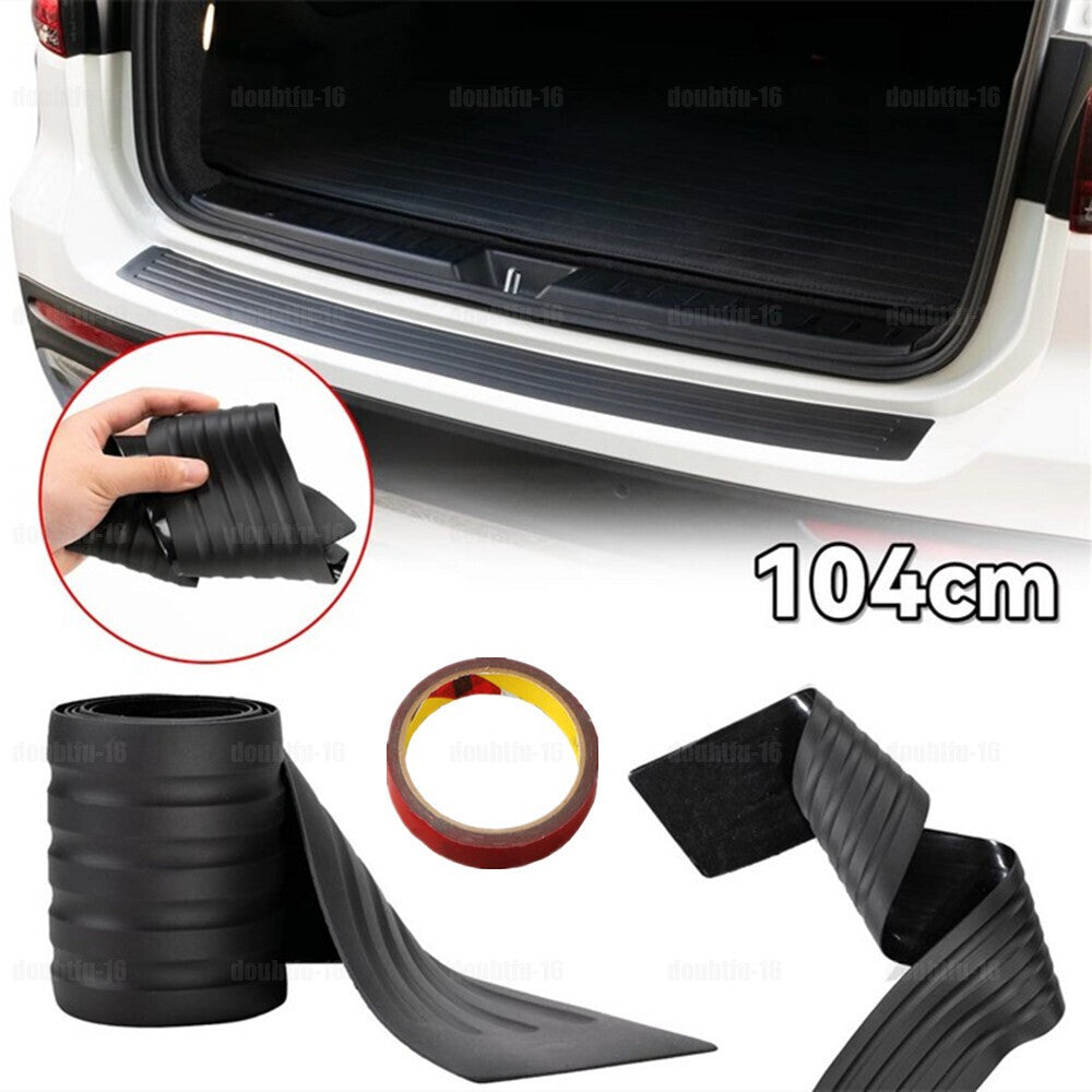 Car Trunk Door Sill Plate Protector Guard Strip Rear Bumper Tape Accessories