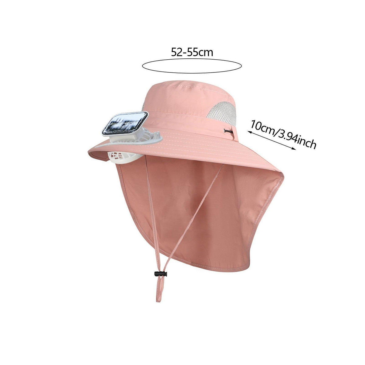Kids Wide Brim Hat with Solar Fan Sunscreen Cooling Hat for Boys Girls