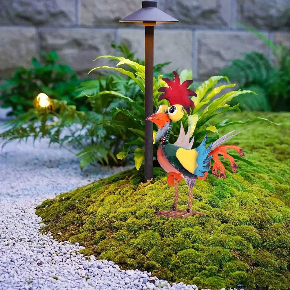 Outdoor Metal Rooster Yard Statue Decoration Rooster Decor Garden Statue9172