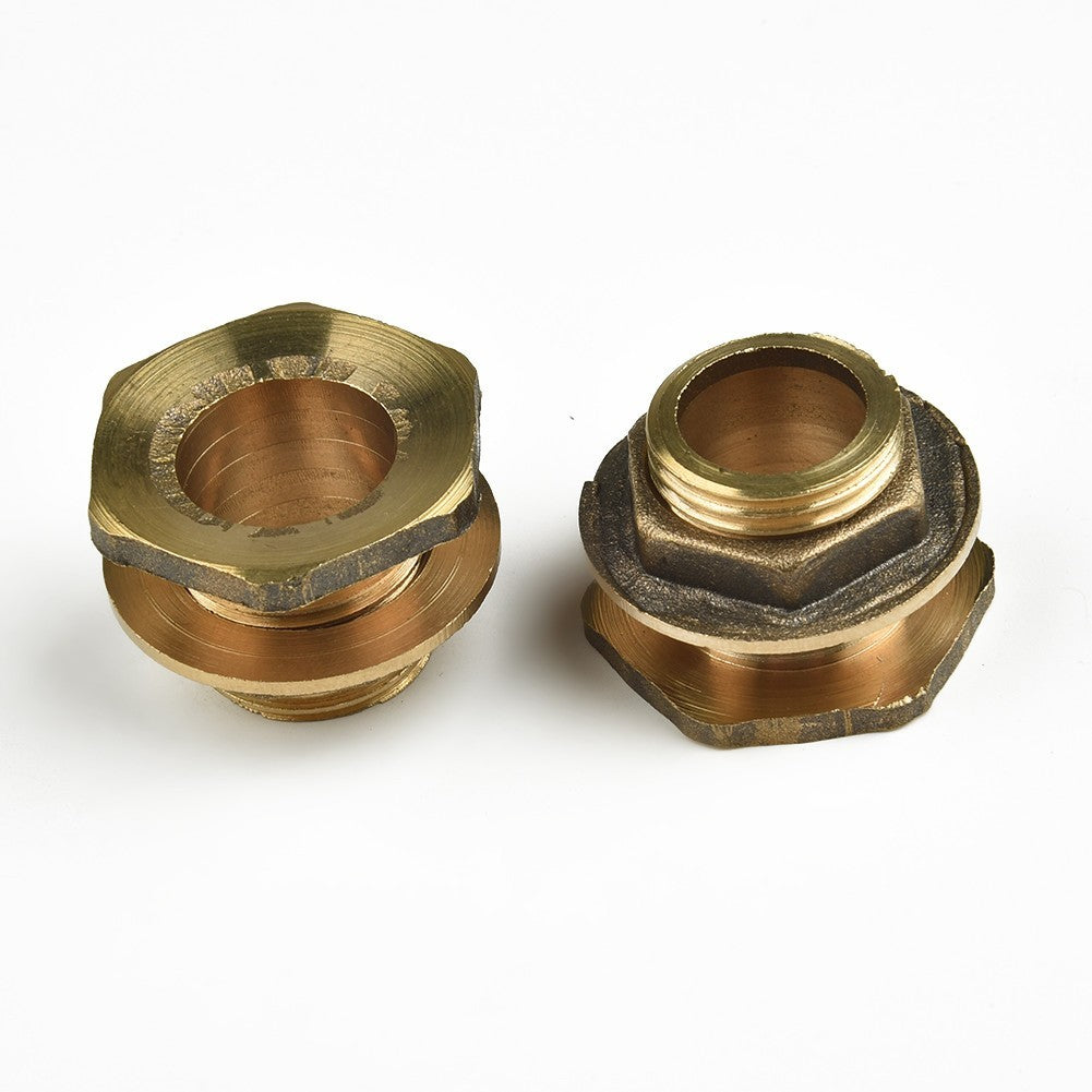 2x Water Butt Water And Connector Brass Bib Tap With Click Lock Fitting