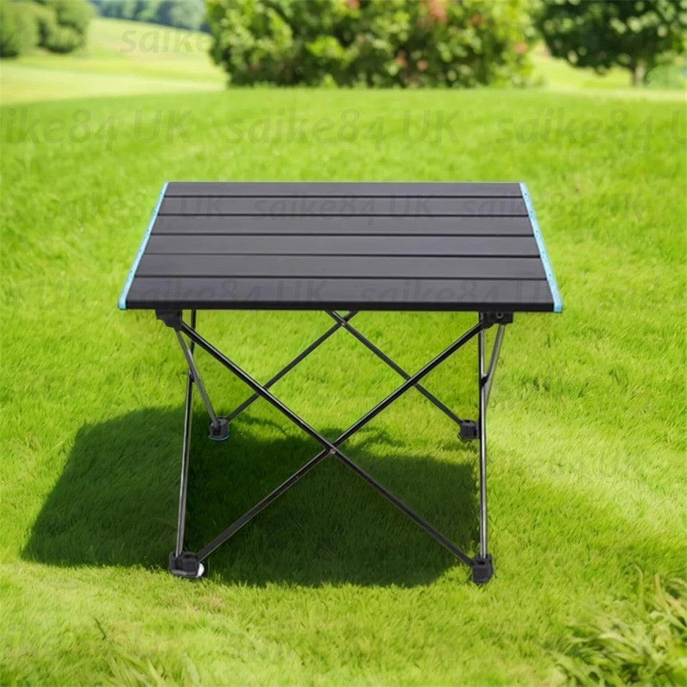 2PCS Portable Folding Camping Table Aluminium BBQ Picnic Table Outdoor Carry Bag