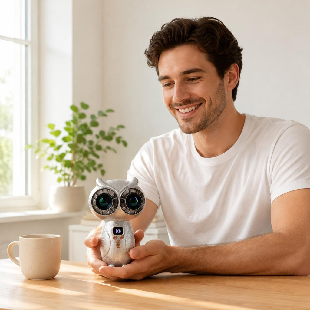 Owl Handheld Fan Adjustable Speed Rechargeable Handheld Fan for Office.*