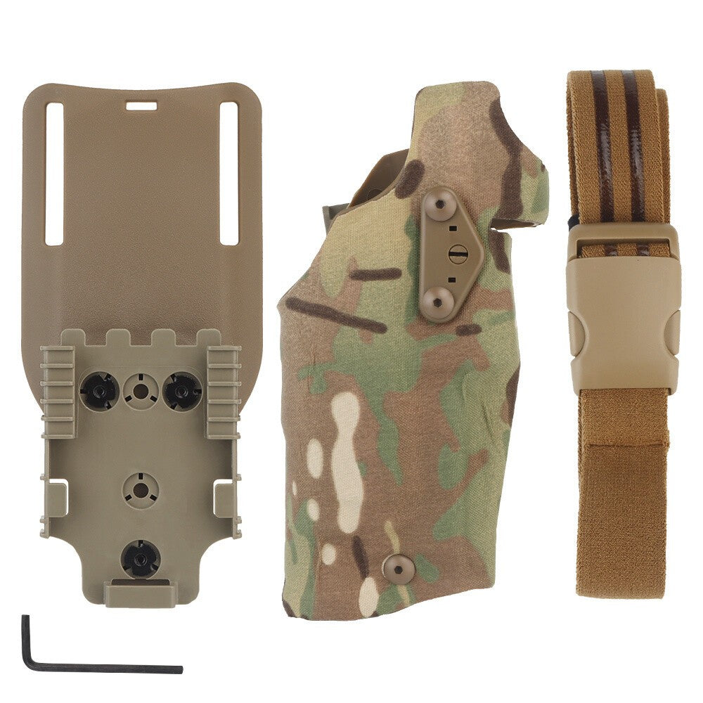 6354DO Tactical Pistol Holster for Glock 17 with X300/X300U Flashlight 54DO