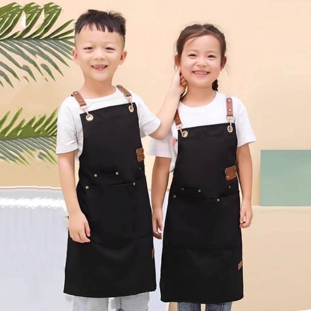Lightweight Kids Cooking Apron Minimalist Kids Chef Costume  Household Use