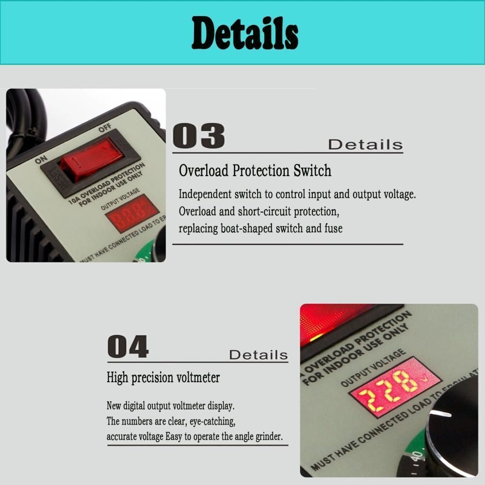 C220 to 240V 4000W AC Motor Speed Controller Electric Fan Variable Speed Contro