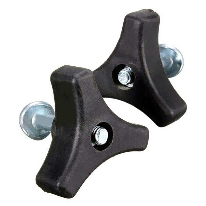 2X For Lawn Mower Machine Triangle Handle Knob Nut Screw Bolt Replacement Parts