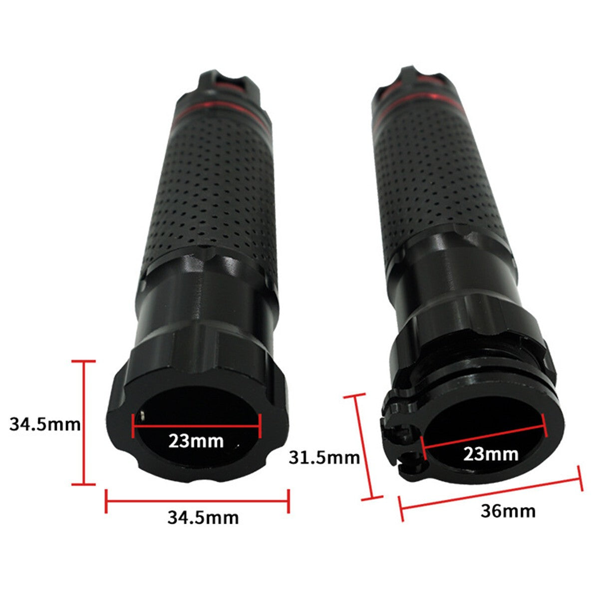 1 Pair CNC Throttle Twist Tube Hand Grip Motorcycle 7/8in 22mm Handlebar Parts