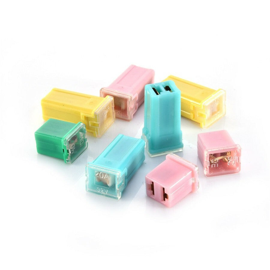 20Pcs Car Square Fuse 20A 30A 40A 50A 60A AMP with Box Assortment