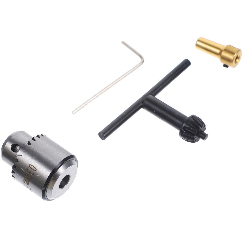 4pcs Set Micro Drill Chuck 0.3-4mm Taper With Chuck Key And Wrench