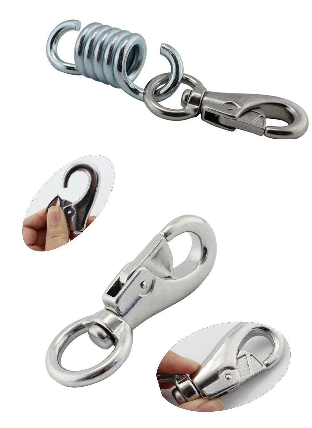 500lb Capacity Hammock Swing Chair Hanging Hooks Kit Stainless Steel Mount Hooks