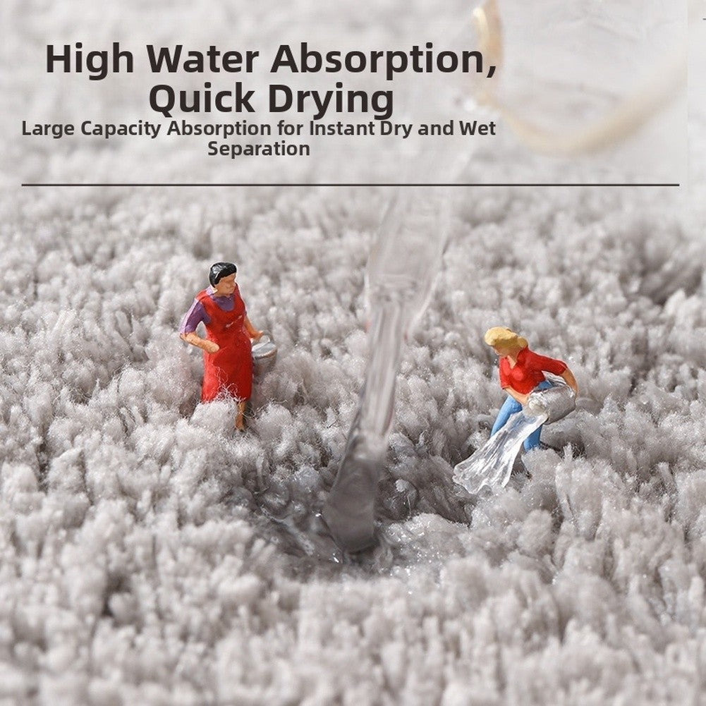 Quick Dry Non Slip Microfiber Floor Mat for Bathroom Rug 40x60cm 50x80cm