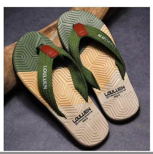 Mens Classic Flat Slip On Flip Flops Summer Beach Casual Holiday High Quality UK
