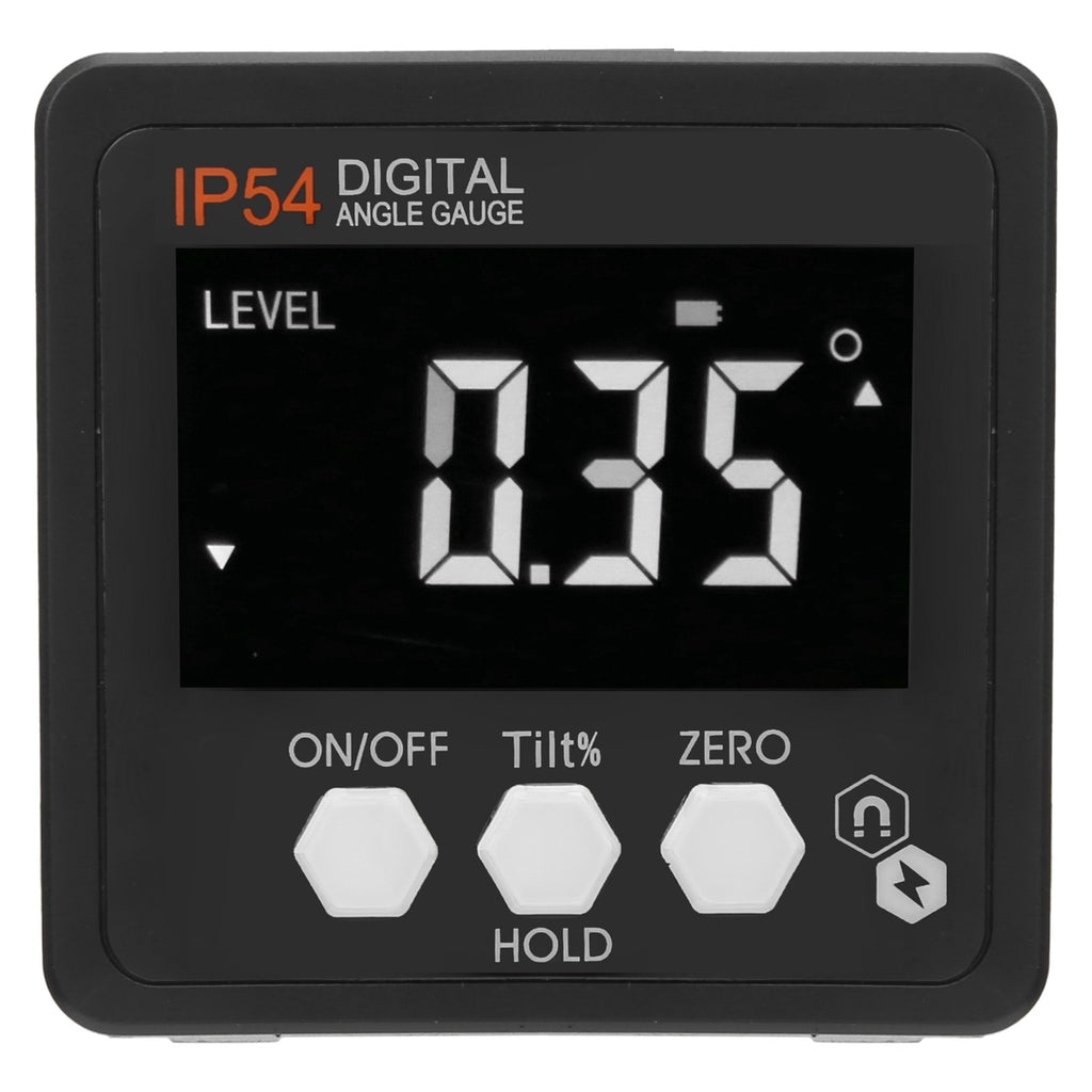 Digital Angle Gauge LCD Protractor Inclinometer Inclination Box 4x90° IP54 FI