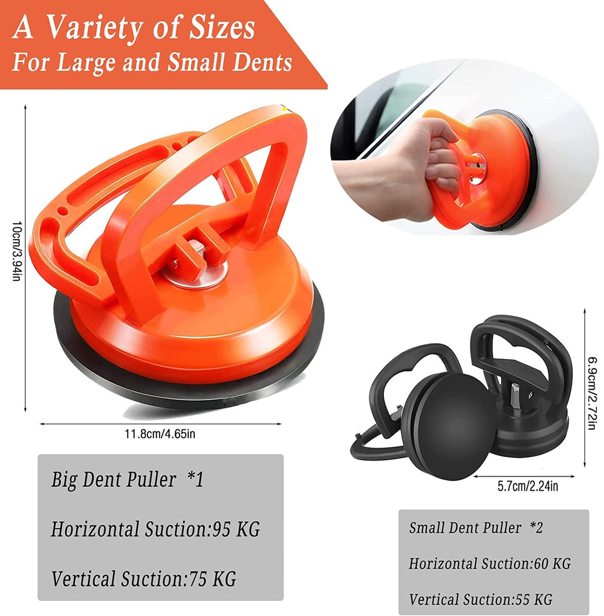 3x PDR Car Dent Suction Cup Puller Sucker Dent Repair Window Lifter