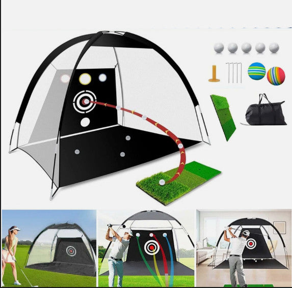 10x7ft Golf Practice Net Hitting Aid Training Driving Chipping Indoor Outdoor UK