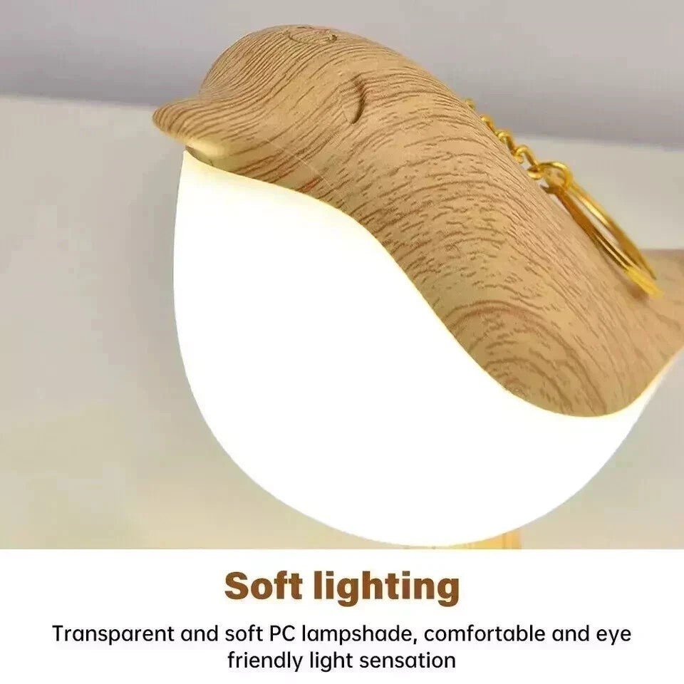 Bird-Shaped Table Lamp 3-Way Dimmable USB Rechargeable With Remote Control