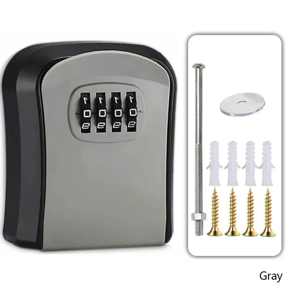 Wall Mounted Key Safe 4 Digit Combination Security key Lock Box Safe Outdoor UK