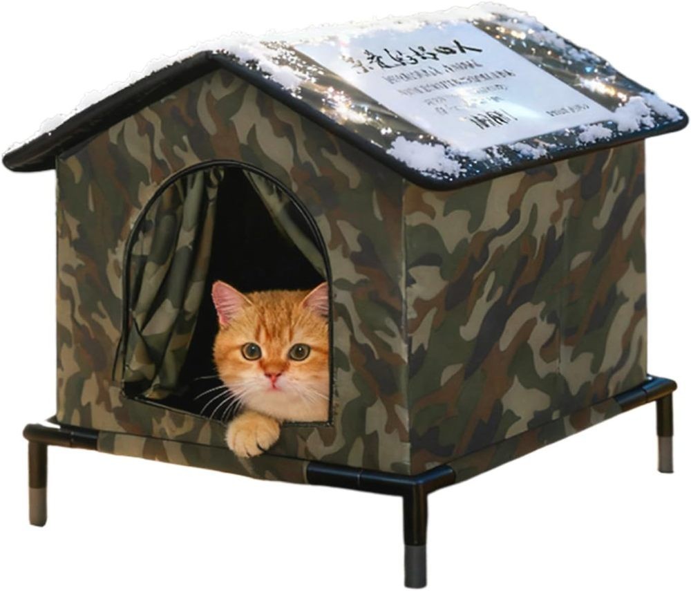 Outdoor Portable Pet Cat Folding House Waterproof Universal Hideaway Shelter UK