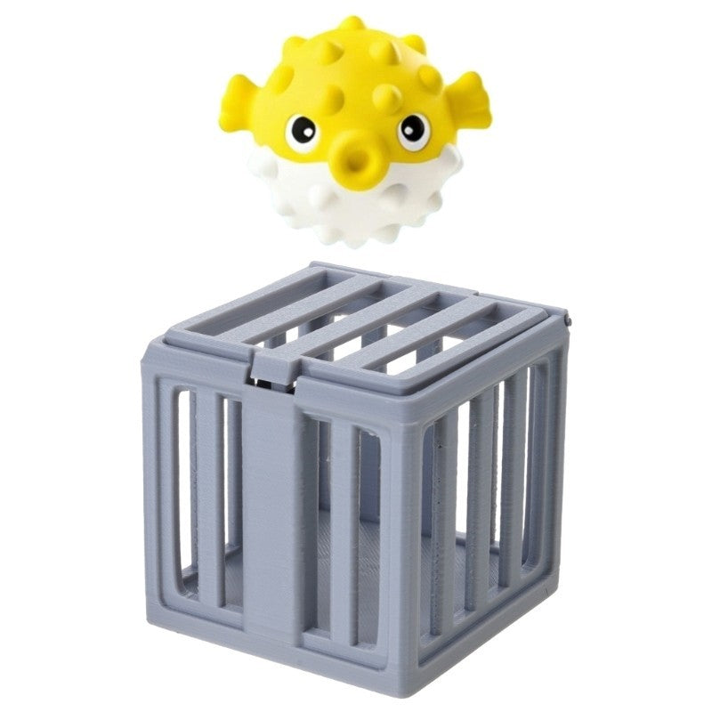 Interactive Pool Diving Rescued Toy Set For Kids Water Game Fun With Cage Animal