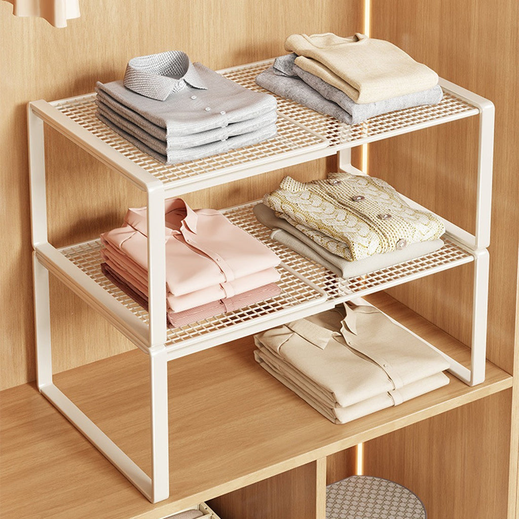 Extendable Wardrobe Tiered Shelves, Wardrobe Storage Rack,cabinet Tiered Shelves
