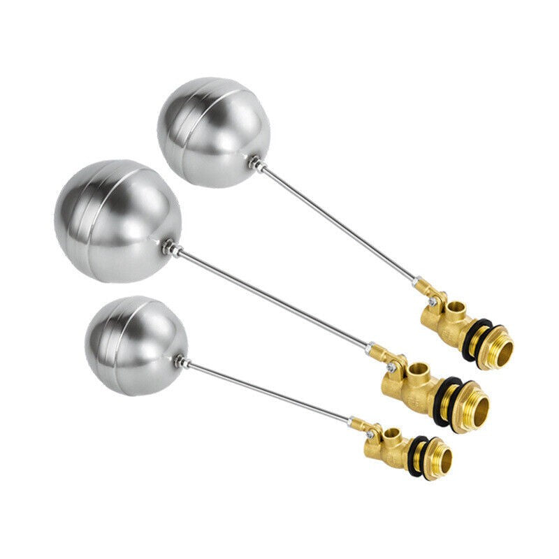 Float Ball Valve Stainless Steel High Pressure Automatic Water Tank Set 1/2 3/4