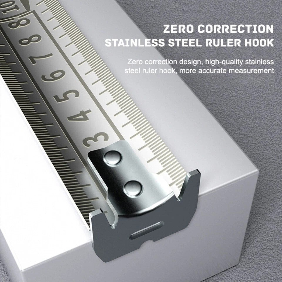 5/7.5m Metric Tape Stainless Steel Retractable Ruler Tape Measure Waterproof