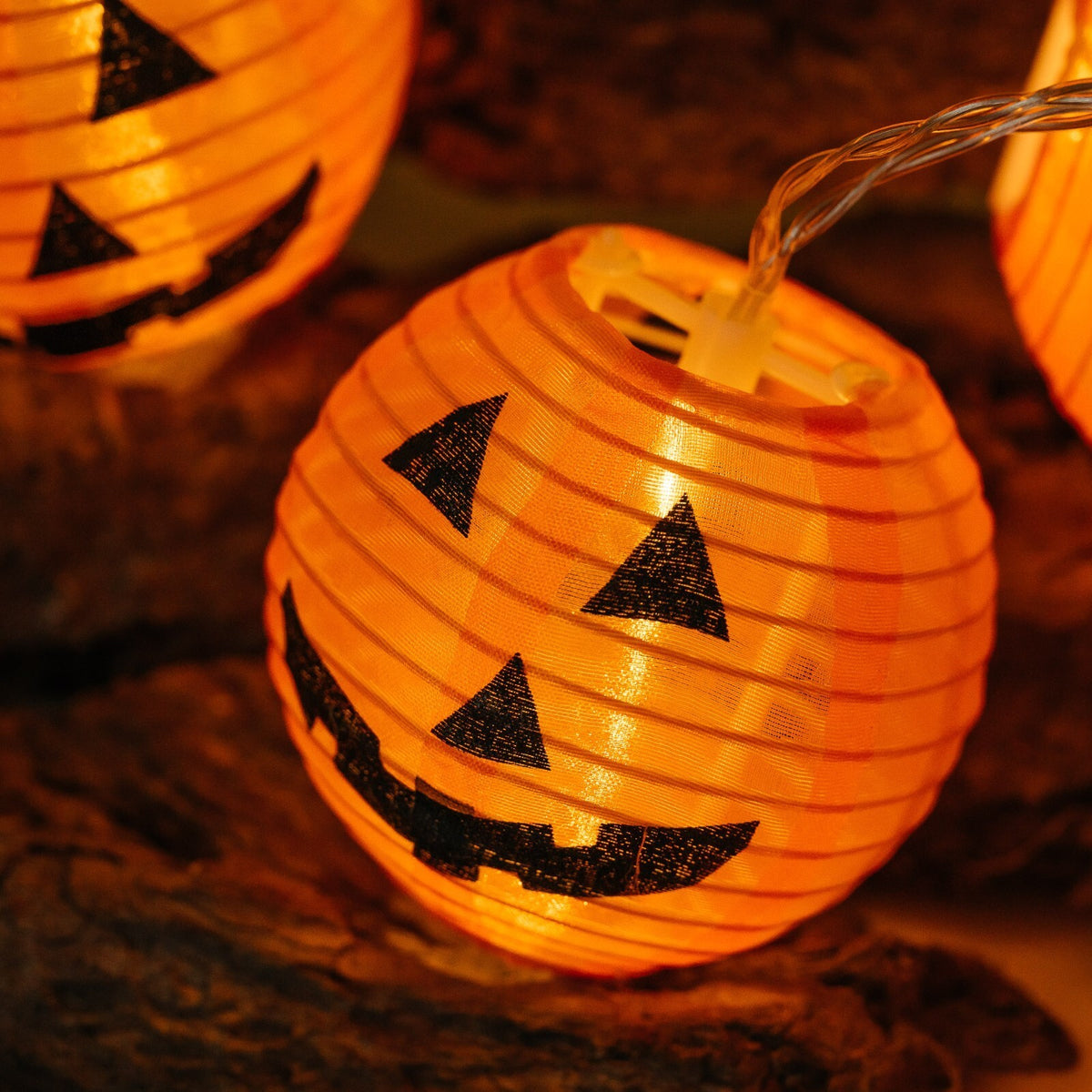 Halloween String Lights Pumpkin Lamp Light Up Indoor Outdoor Garden Party Decor