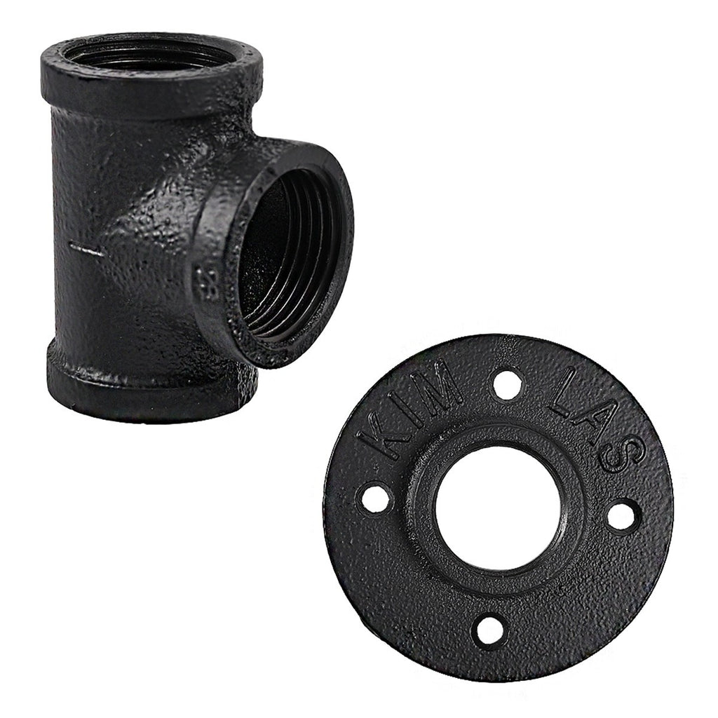 Industrial Pipe Stair Handrail Wall Mounted Grab Rail Staircase Banister Support
