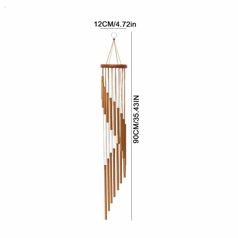 Large Wind Copper Bells Chimes Garden Yard Outdoor Home Decor Tubes Ornament FAM