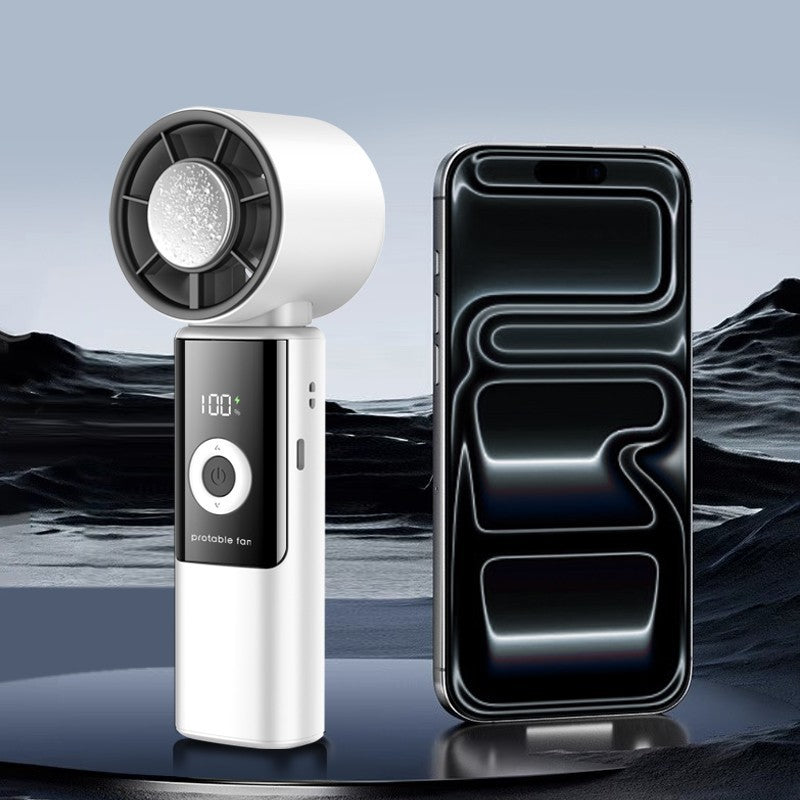 4000mAh Mini Cooler Fan Mini HandHeld Fan Foldable Fans Cooling USB Rechargeable