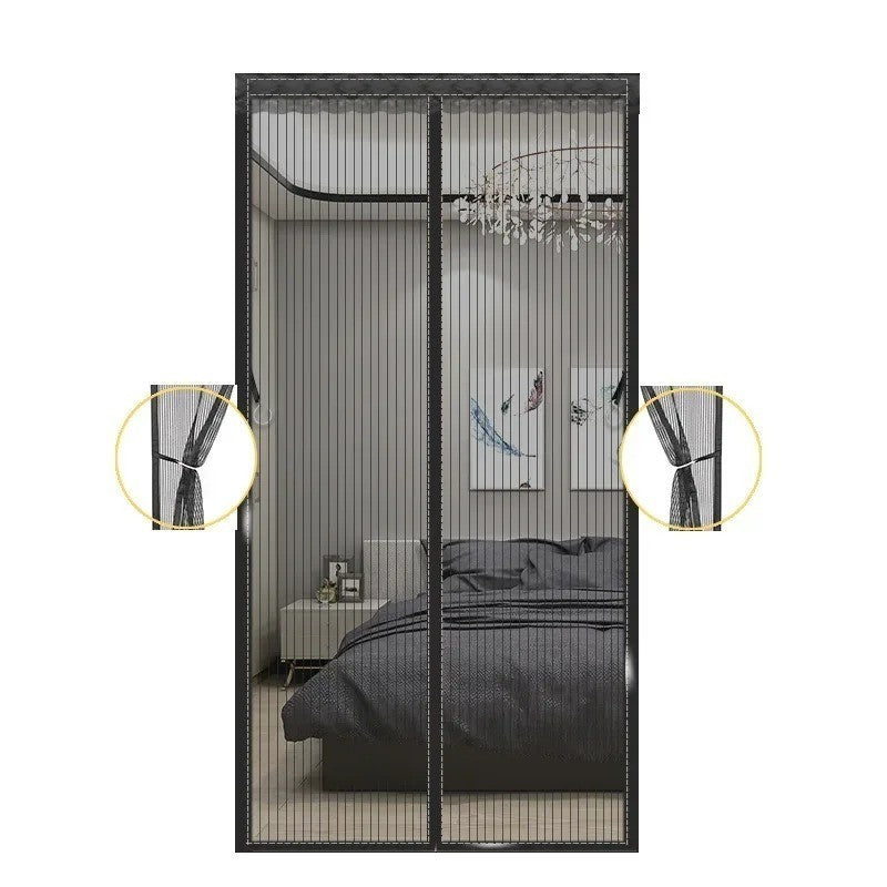 Magic Curtain Door Mesh Magnetic Fastening Mosquito Fly Bug Insect Net Screen UK