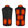 USB Men Electric Heated Vest Jacket 9 Zone Warm Up Heating Pad Cloth Body Warmer