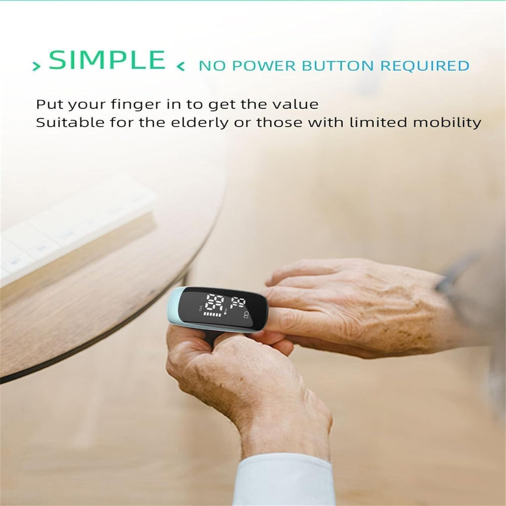 Digital Rechargeable Fingertip Pulse Oximeter SpO2 Blood Oxygen Monitor