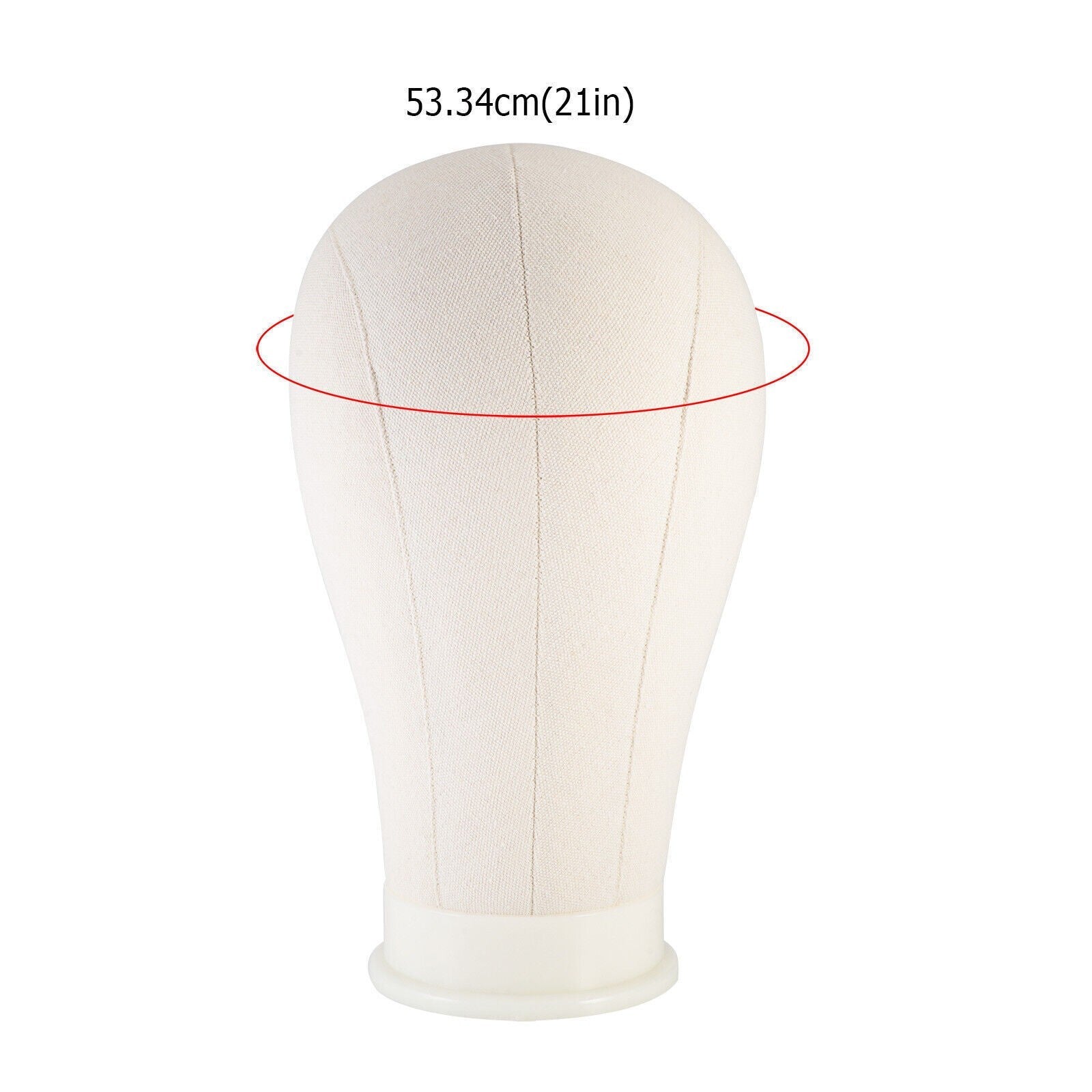 22" Canvas Block Mannequin Head with Table Clamp For Wig Making Display Stand UK