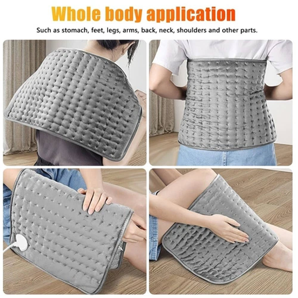 Heating pad Electric Heat Pad for Back Neck Shoulder Belly Pain Relief 30x 59cm