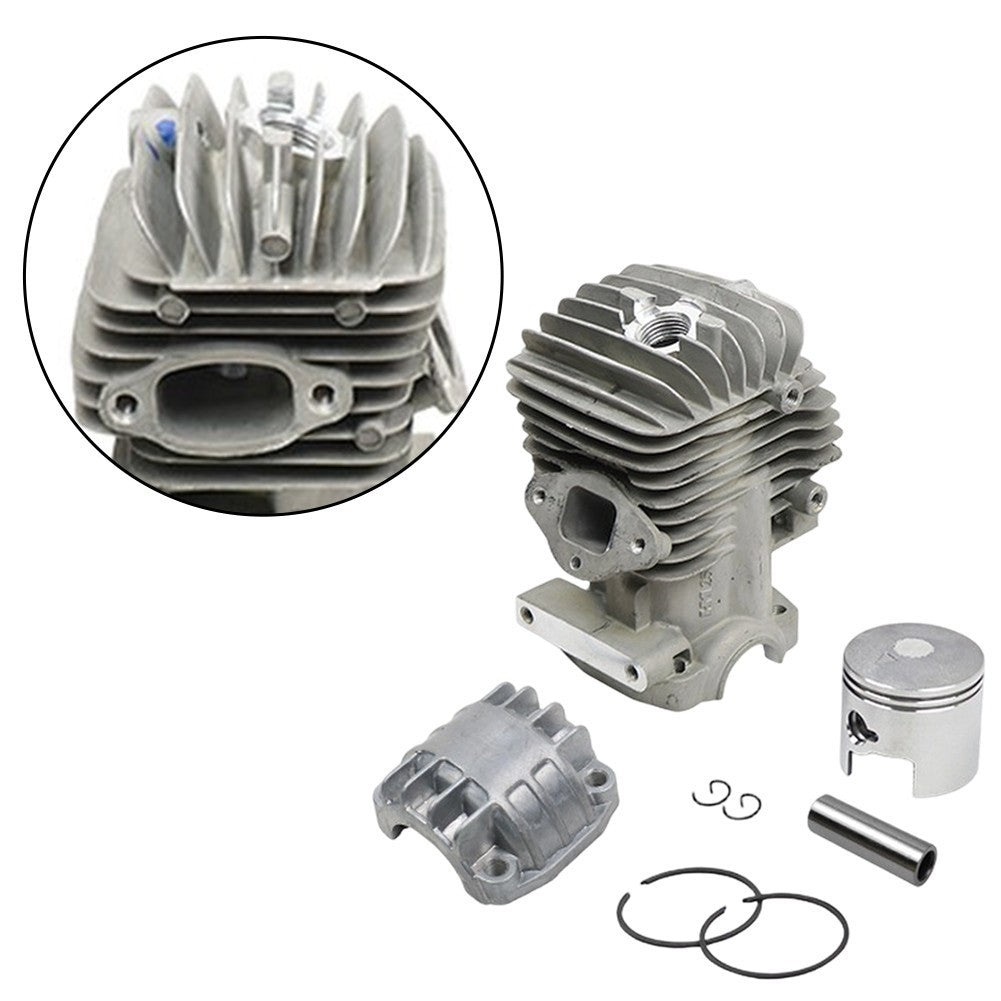 34mm Chrome Cylinder with For Piston and Pan for Chain Saw 25cc+ Engine Repair