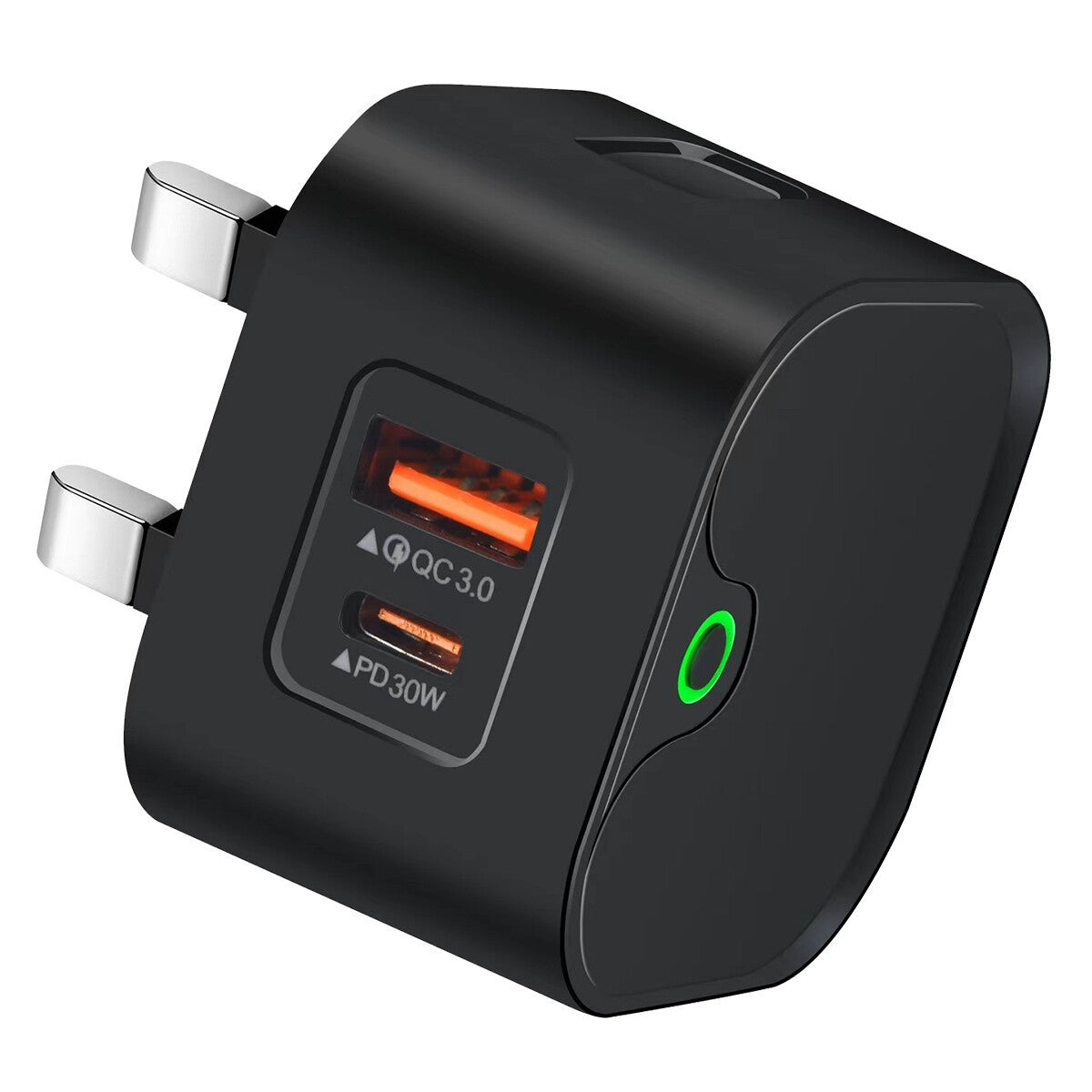 30W Dual PD Type USB-C Fast Charger for iPhone 13 12 11 14 Pro Max Plus UK Plug