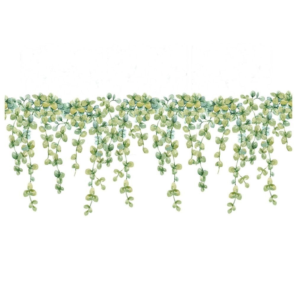 Ornament Home Decoration Eucalyptus Leaves Decal Green Plant Vine Wall Stickers