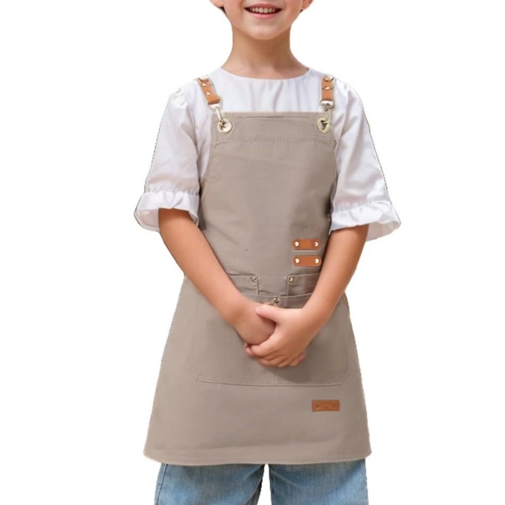 Lightweight Kids Cooking Apron Minimalist Kids Chef Costume  Household Use