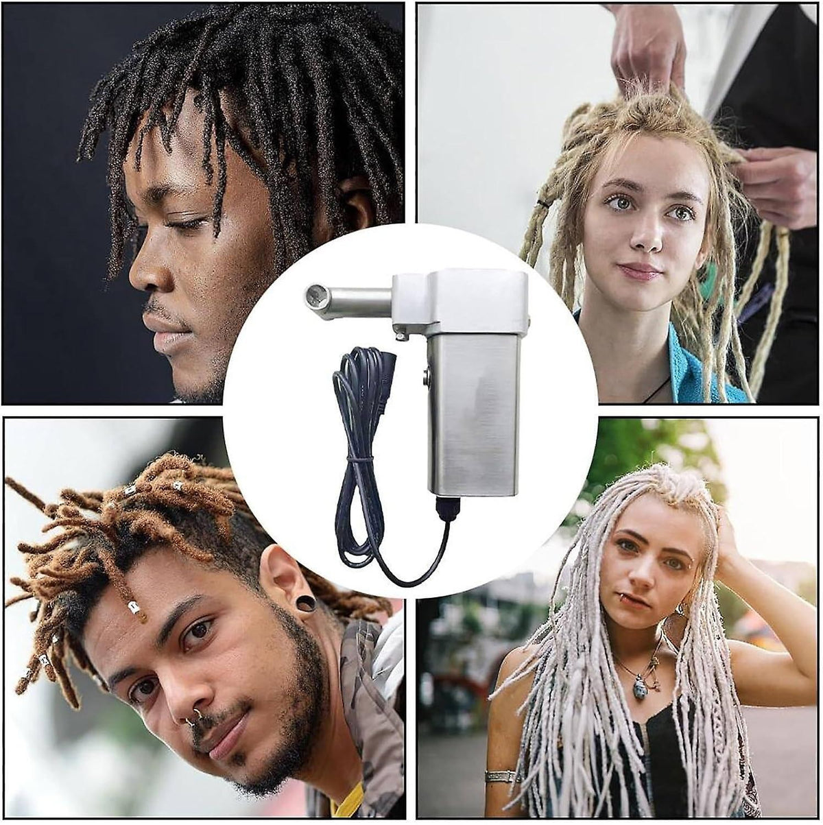 Dreadlock Machine Mini Portable Dreadlock Making Machine 6-16mm No Clogging