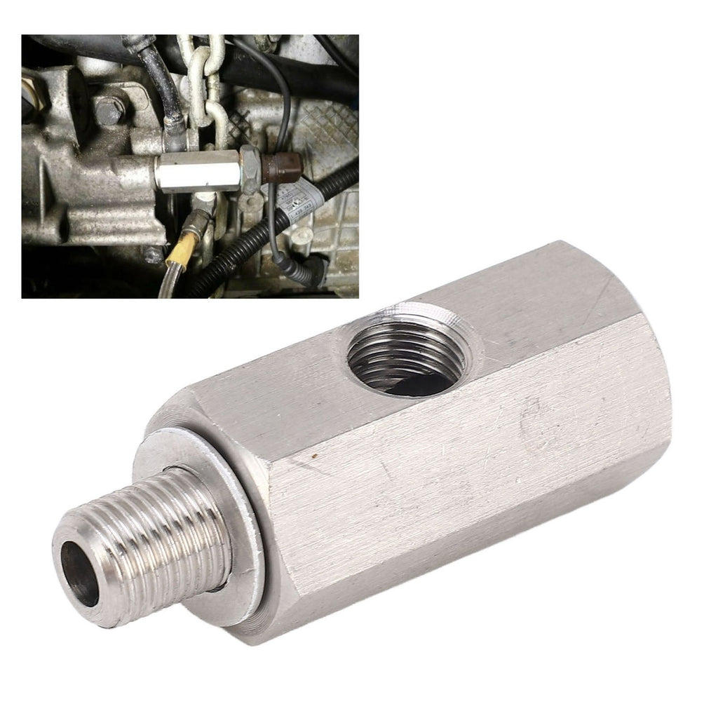 M10x1.0 Oil Pressure Sensor Tee-M10 Adapter Turbo Supply Feed Line Gauge Sta NIU