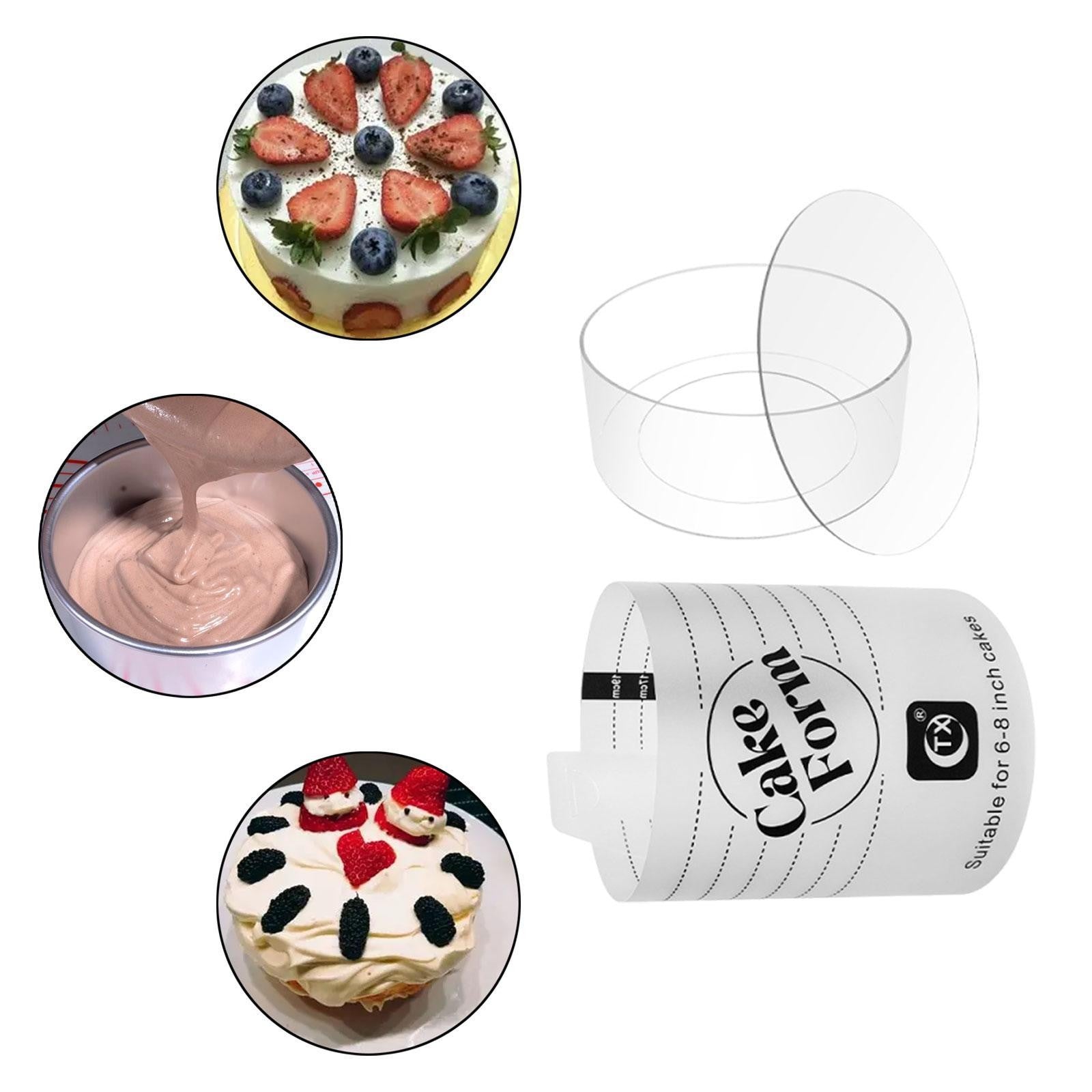 Acrylic Cake Form, Cake Making Tool for Beginners and Pros, Premium Accessory