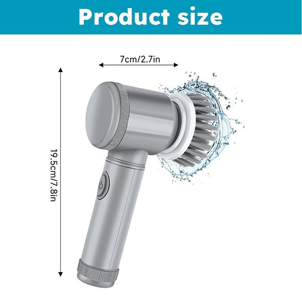 Cordless Electric Spin Scrubber Powerful Turbo Scrub Cleaning Brush Rechargeable