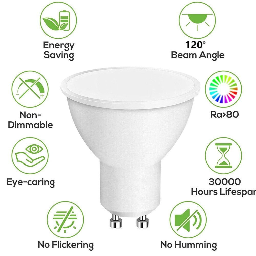 5/10PCS GU10 5W 220V LED Bulbs Lamps Cool Warm White Down Light Energy Saving